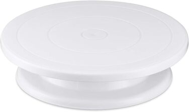 Обертова підставка для торта 28 см біла Comforty