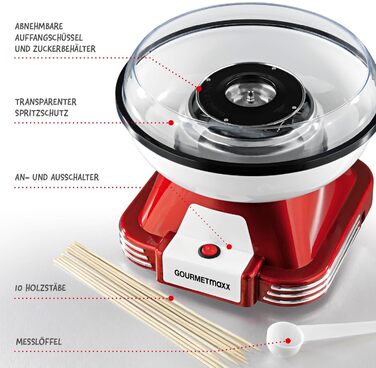 Апарат для виробництва цукрової вати GOURMET maxx