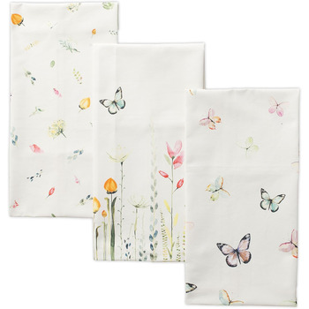 Набір із 3 багатоцільових кухонних рушників Maison d&39 Hermine Rural Christmas, 100 бавовна Барні рушники День подяки/Різдво (50 см x 70 см) (Botanical Fresh)