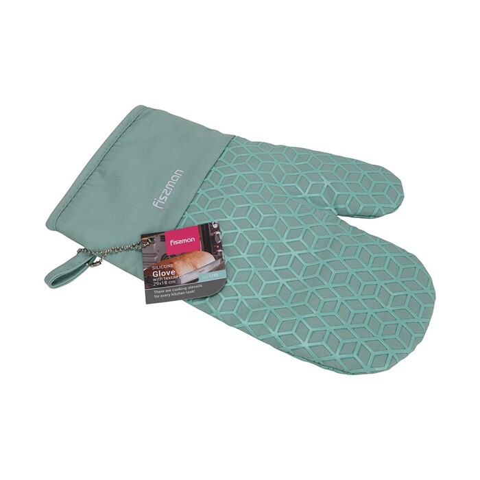 Рукавиця-прихватка Fissman 29x18 см силікон, хлопок (1193)