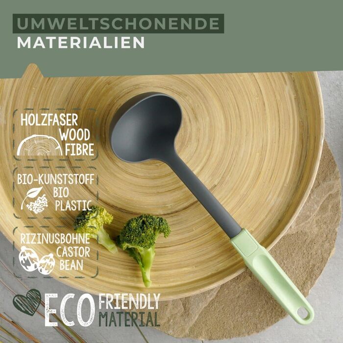 Ополоник 31 см сіро-зелений Ecolution Fackelmann