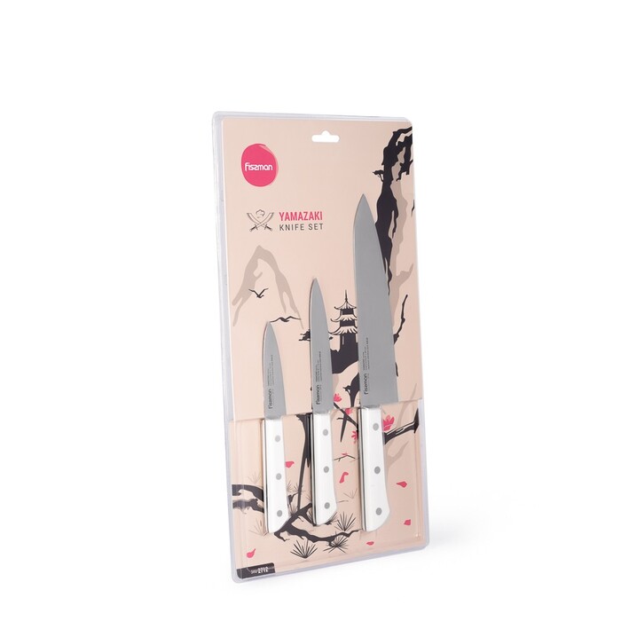 Набір ножів Fissman 3 придметів YAMAZAKI 420J2 сталь (2712)