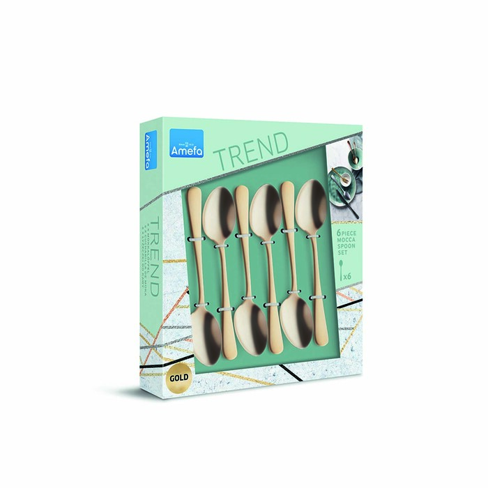 Набір ложок для кави Amefa AUSTIN GOLD, 6 пр.