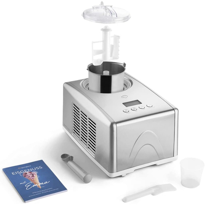 Машина для морозива з нержавіючої сталі зі знімним контейнером 150 Вт Springlane