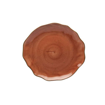 Тарілка мілка Lubiana Stone age decor 33 см цегельна 4658-6630M