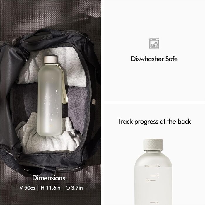 Бутылка для воды 1,5 л тритановая, Leopard KIVY