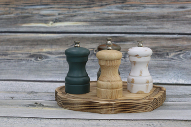 Млинок сіль-перець 10 см, світле дерево, GenWare