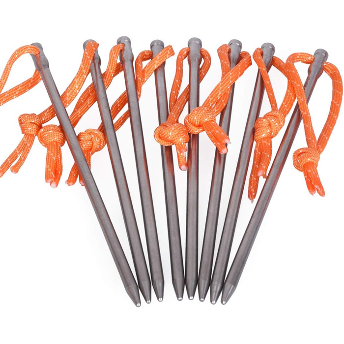 Титановые колышки для палатки 15,8 г. 8 шт. iBasingo