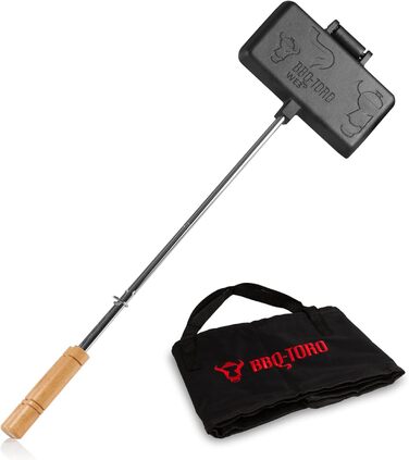 Бутербродниця чавунна для барбекю з транспортною сумкою BBQ-Toro