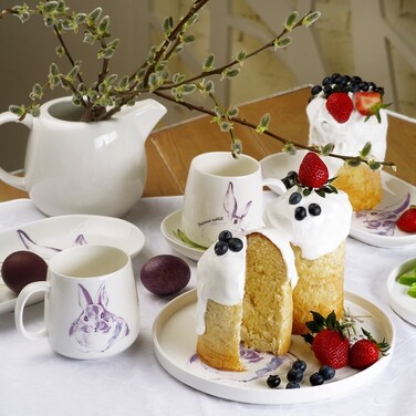 Тарелка Fissman PROVENCE RABBIT 25 см фарфор (13951)