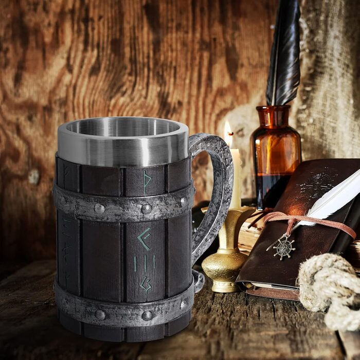 Термокухоль для пива 550 мл Viking Rune VOSSOT