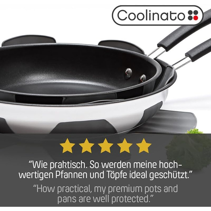 Набір із 6 силіконових підставок під гаряче 35 см, сірий Coolinato