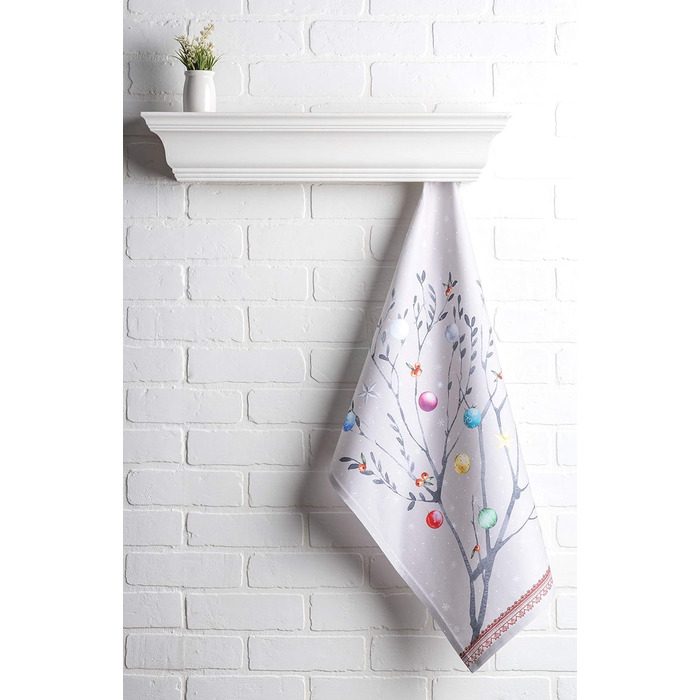 Набір із 3 багатоцільових кухонних рушників Барних рушників День подяки/Різдво (50 см x 70 см) (10 - Різдвяні казки, 50 x 70 см (Набір із 3 шт.)), 39 Hermine Noel