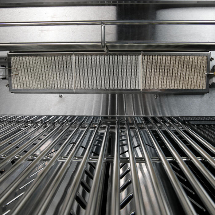 Газовый гриль SANTOS P-618, с боковой и задней горелкой, нержавеющая сталь 900327 Код: 010948