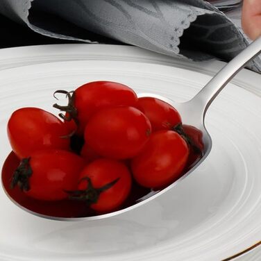 Набор из 4 ложек для сервировки из нержавеющей стали 20,8 см x 6 см Laluky