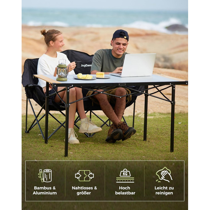Складаний кемпінговий стіл 136 х 70 см KingCamp