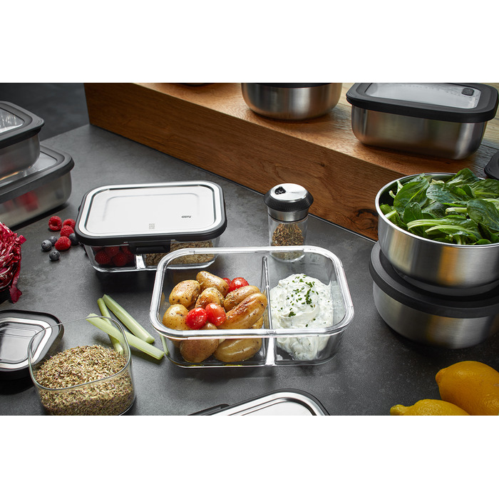 Контейнер пищевой, прямоугольный, 450/750 мл Milo Gefu