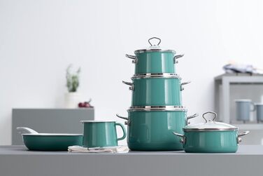 Каструля з кришкою 16 см Riess