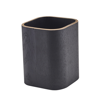 Держатель для столовых приборов 9*9*h 11 см, черный шпон, GenWare