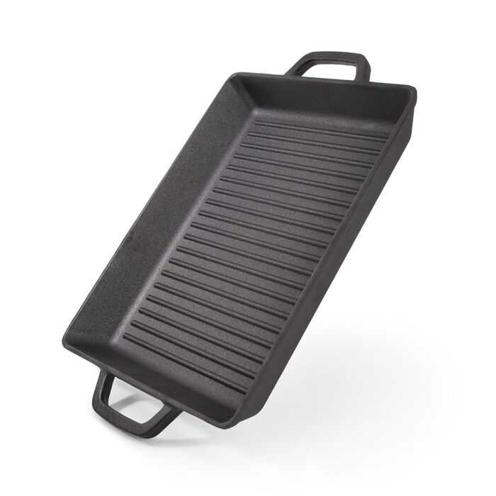 Прямокутна пательня-гриль Fissman 32,5х27х4 см з двома ручками (4136)