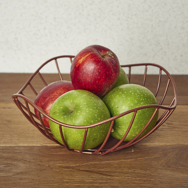 Кошик 20*8 см, мідний, металевий, Lotus Leaf, GenWare