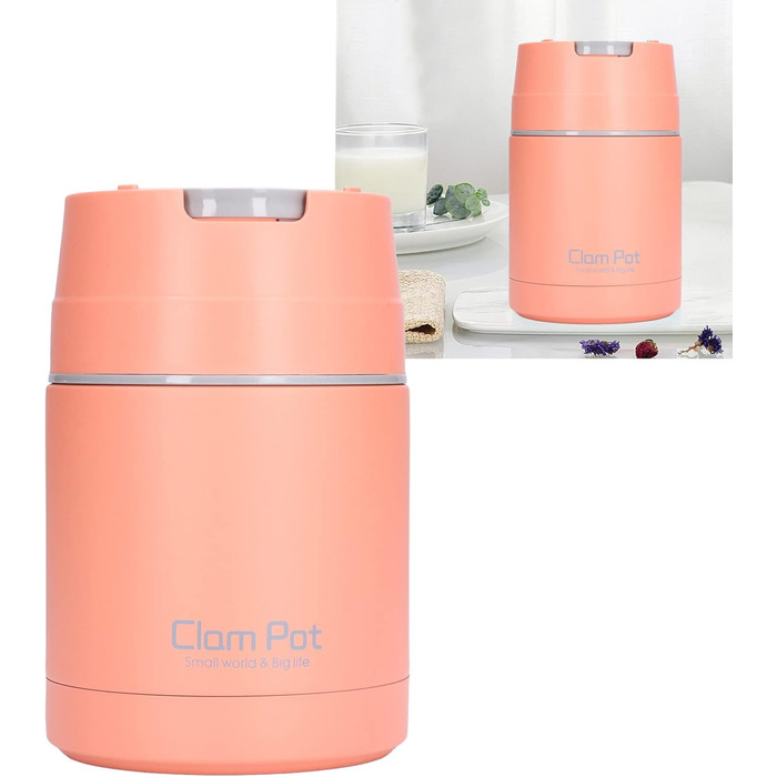 Термоконтейнер для їжі 800 мл рожевий Pilipane