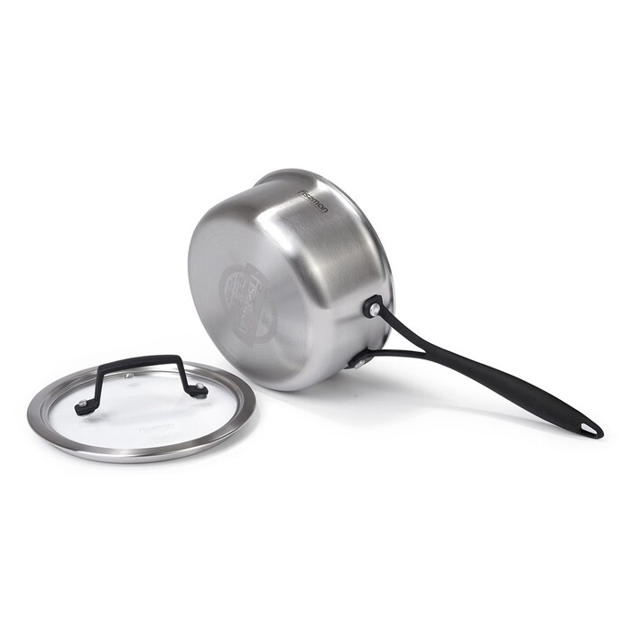 Ківш Fissman LOREN 16x7,5 см / 1,4 л. зі скляною кришкою (5470)