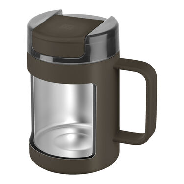 Термокружка 380 мл з ручкою, нержавіюча сталь, шоколадний колір Thermo Plus Zwilling
