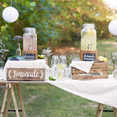 Скляний диспенсер для напоїв 3,8 л з краном та підставкою Springlane Kitchen