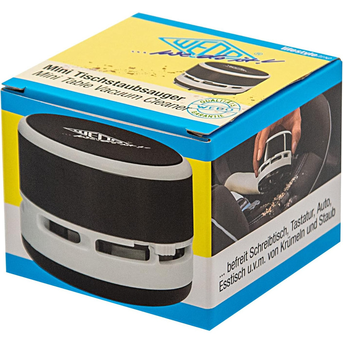 Портативний пилосос чорний-білий WEDO