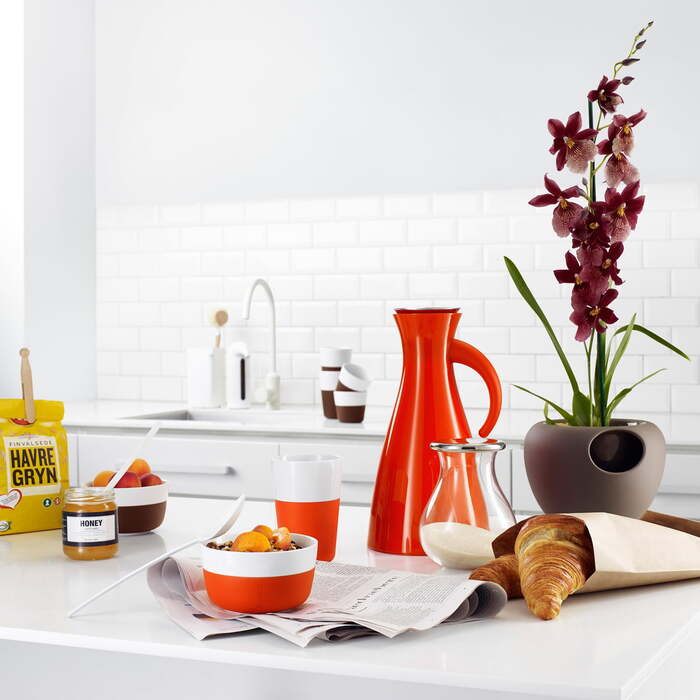 Кавовий вакуумний глечик 1 л лимонний Kaffee-Isolierkanne Eva Solo