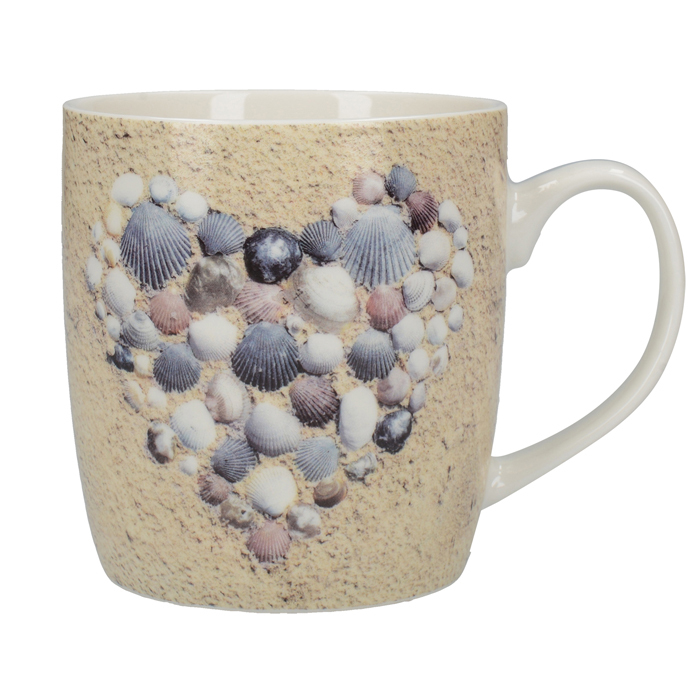 Кухоль CreativeTops SHELL HEART Everyday Home, фарфор, 400 мл