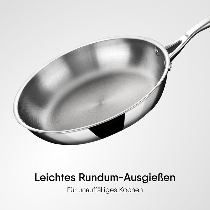 Сковорода 20 см с крышкой Stahl