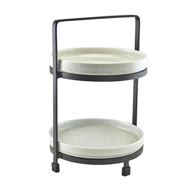 Презентаційна тарілка з бортиком 20.5*h 2.9 см, Terra Porcelain Pearl, GenWare