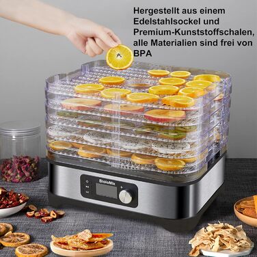 Дегідратор на 5 полиць, 400 Вт Biolomix