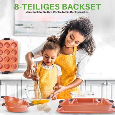 Набір форм для випікання із 8 предметів Nutrichef