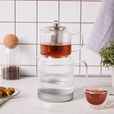 Чайник із боросилікатного скла 0,6 та 1,5 л KARACA