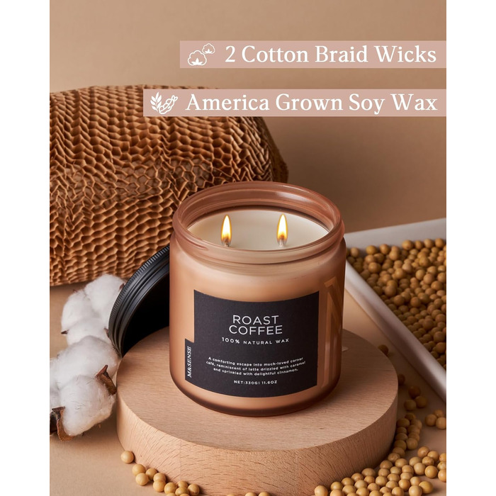 Ароматичні свічки у склянці 330 г, час горіння 70 годин M&SENSE