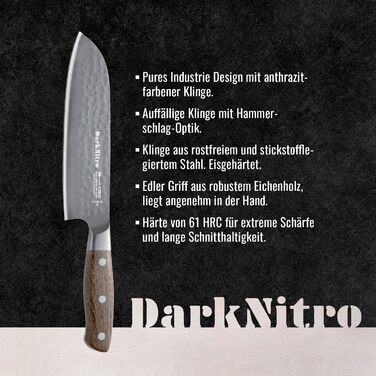 Кухарський ніж сантоку 18 см DarkNitro F. DICK