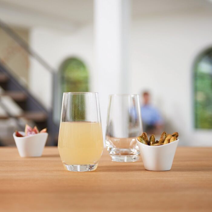 Келихи для рислінгу LEONARDO HOME PUCCINI (набір з 6 шт.) Келихи для вина, стійкі до подряпин (400 мл) Можна мити в посудомийній машині та довговічні Вічні келихи для білого вина Сучасний дизайн Келих для рислінгу Puccini 069540 6 келихів (келих для напої