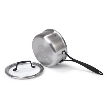 Ківш Fissman LOREN 16x7,5 см / 1,4 л. зі скляною кришкою (5470)