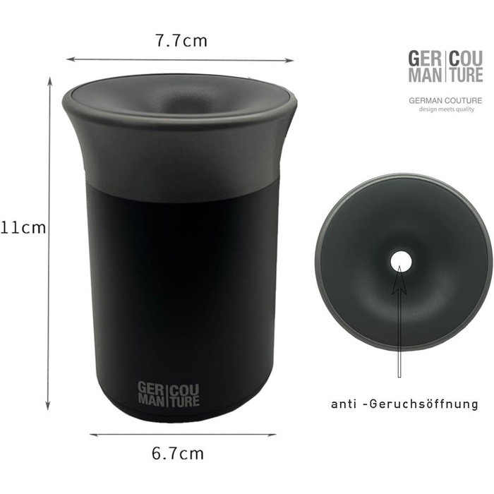 Попільничка для тютюнових стіків чорний-сірий GC