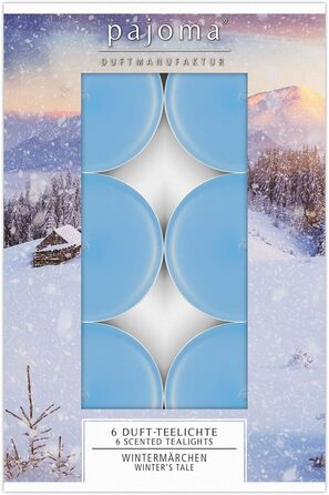 Ароматичних чайних свічок 3x30 шт. ароматичні свічки багато ароматів на вибір висота 1,5 см, Ø 3,5 см (Зимова казка, 6), 90