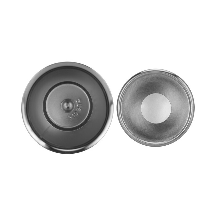 Термокухоль Fissman 420 мл, колір чорний нержавіюча сталь (9886)