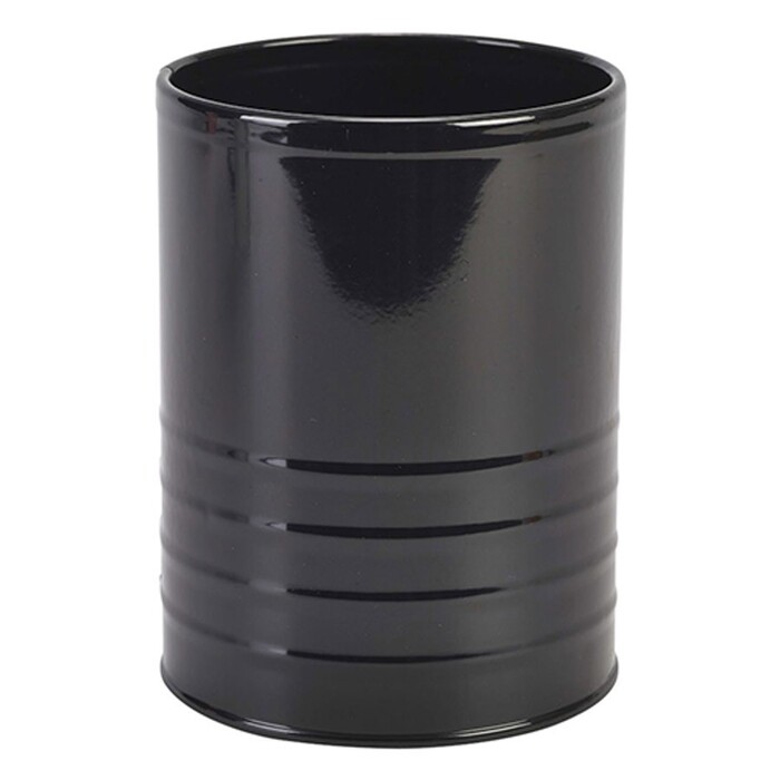 Стакан, 11х14.5 см, из оцинкованной стали, черный, GenWare