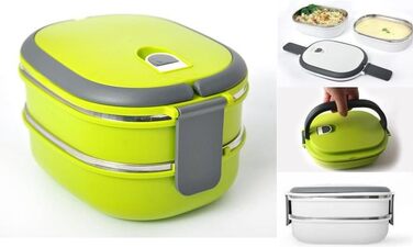 Термо ланч-бокс 1,5 л зелений ТМ-150 Amara