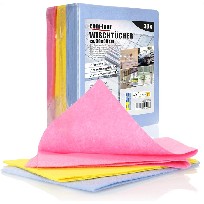 Серветки для прибирання кухні 30 шт 30 x 38 см com-four