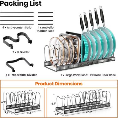 Подставки для посуды на 12 регулируемых отделений MUDEELA