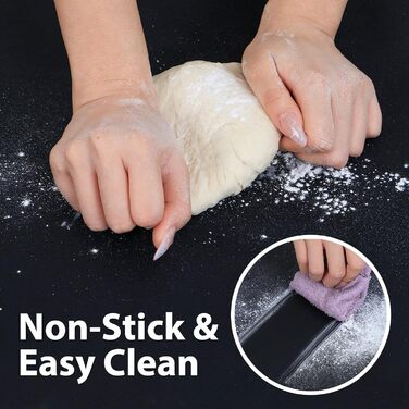 Антипригарний килимок для випічки 60 x 40 см чорний SUPER KITCHEN