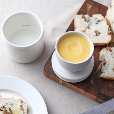 Фарфоровый горшок для масла с крышкой, белый DOWAN